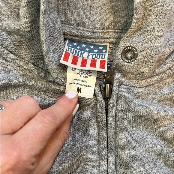 Jets Kids Gray Hoodie - Picture 3 of 3